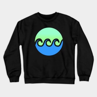 Waves Summer T-Shirt and Apparel for Sun Holiday Surfing Vacation Crewneck Sweatshirt